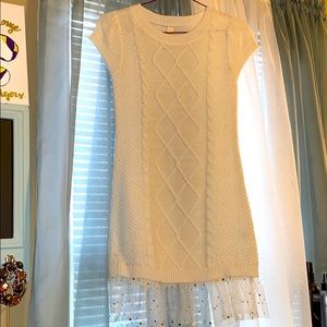 Creme sweater dress